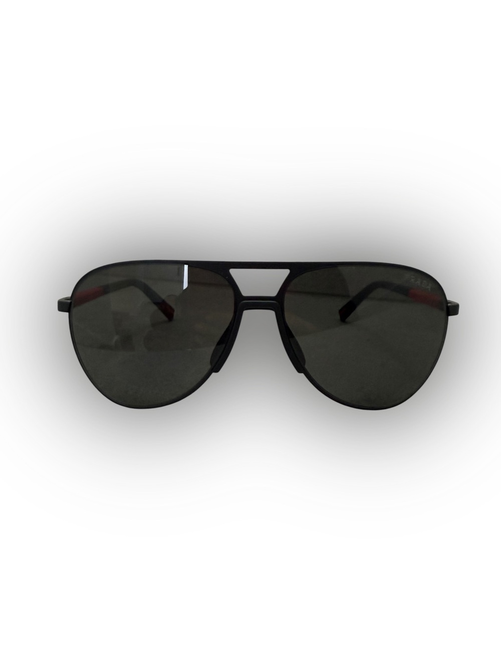 Like New Prada Sport Men's Black Aviator Sunglasses